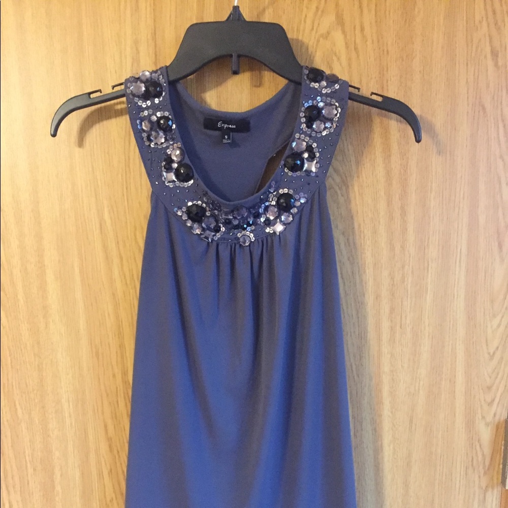 Express Embellished Sleeveless tank/blouse sz S